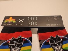 Odd Sox Mighty Morphin POWER RANGERS Novelty Crew Socks Fits Sizes 6-13 NWT