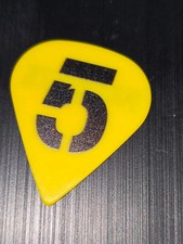 All Time Low Bryan Dinohue Patriots yellow guitar pick