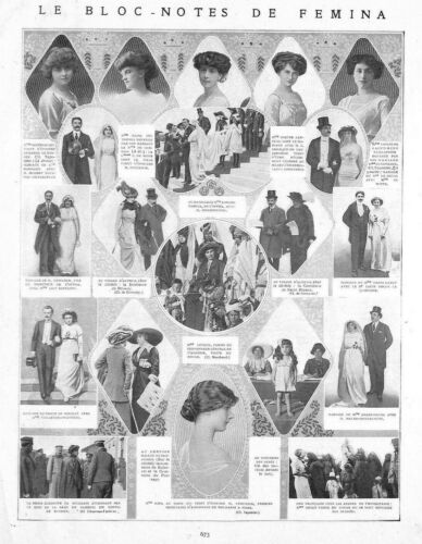 CARNET MONDAIN / DE SONIS / DE REUILLé / AARI-PACHA / ETC / ILLUSTRATION 1912 - Bild 1 von 1