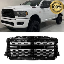 For 2019 2020-2024 RAM 2500 3500 4500 Big Horn Diamond Black Front Bumper Grille