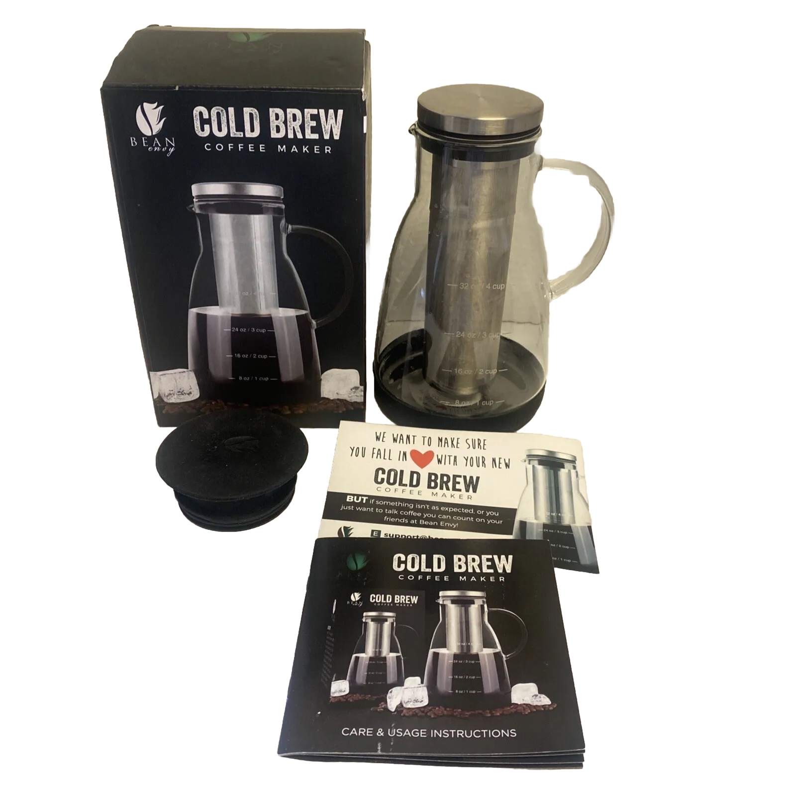 32oz/4 Cup Glass Iced Tea
