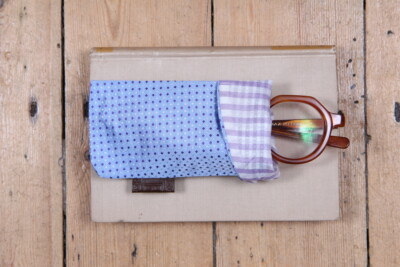 Pochette à Lunettes En Soie Pure Sartorial Home – Motif Point 