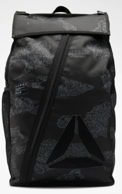 Reebok X2505 Medium Black Graphic Training Backpack