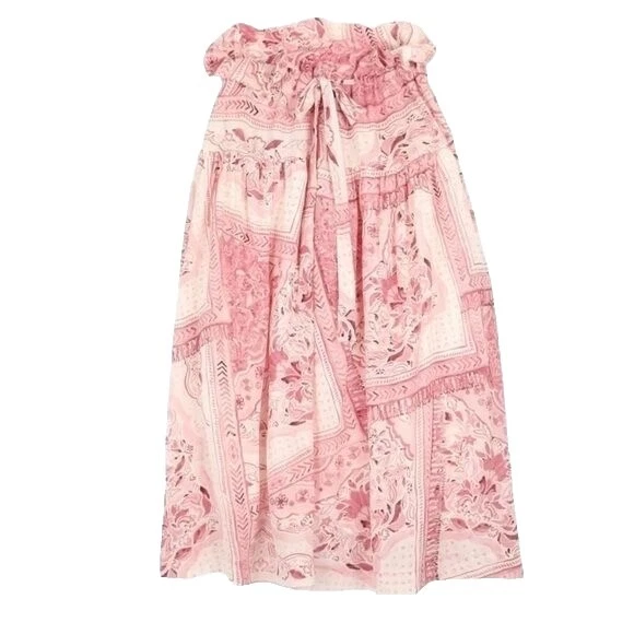 Seda Floral A-line Faldas para mujer