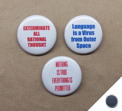 William S Burroughs 1.25  Magnets Language Virus Exterminate Thought Everything