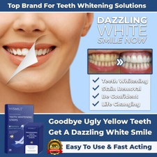 NEW TEETH WHITENING STRIPS SAFE WHITE TOOTH CLEAN GEL BLEACH DENTAL STRENGTH