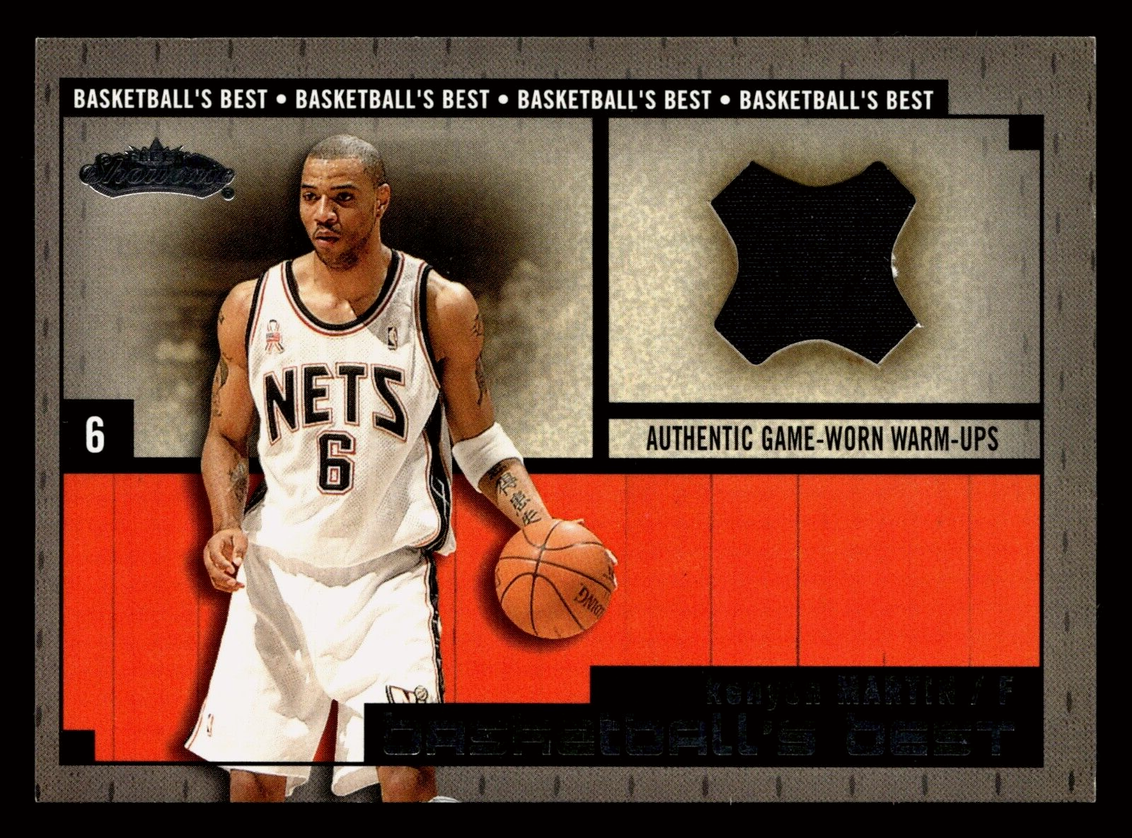 2002-03 Fleer Showcase - Basketball's Best Kenyon Martin Memorabilia (MEM)