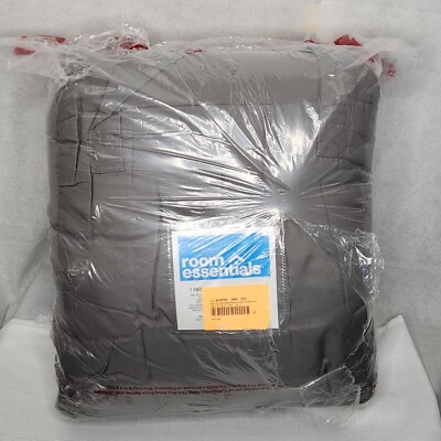 Target Room Essentials 7 Pc Bedding Set Gray Queen Size New BIAB