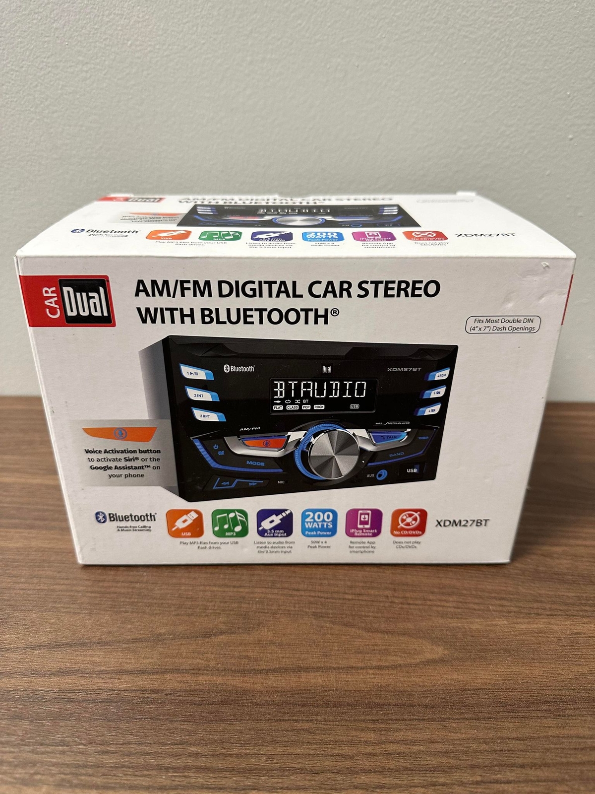 Car Dual AM/FM Digital Car Stereo With Bluetooth With Voice Activation