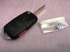 VOLKSWAGEN FLIP KEY FOB SHELL REPLACEMENT CASE KIT JETTA BEETLE PASSAT VW NEW