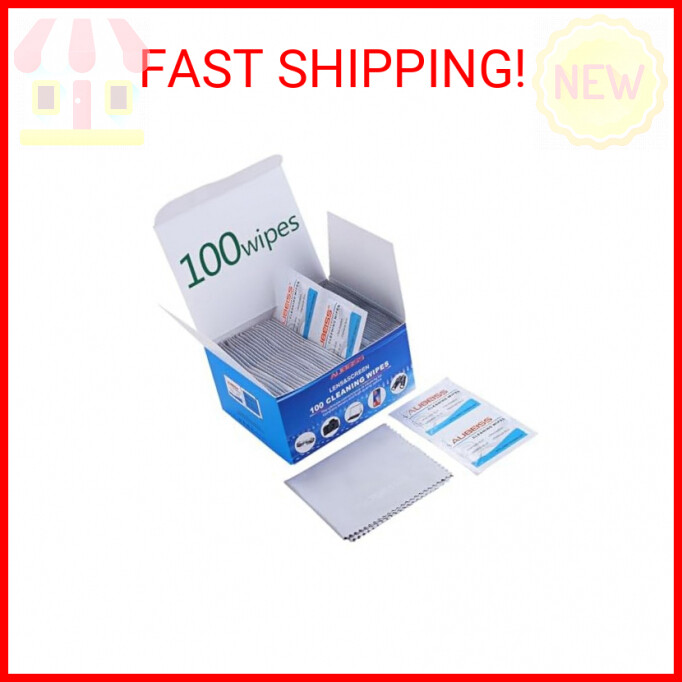 Pre-Moistened Lens Wipes ALIBEISS Screen Wipes for Glasses, Camera,Tablets, Smar