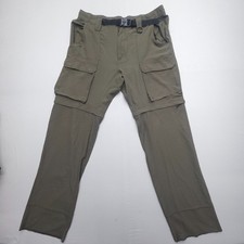 Boy Scouts of America Convertible Cargo Pants Mens Relaxed Large Green Light BSA