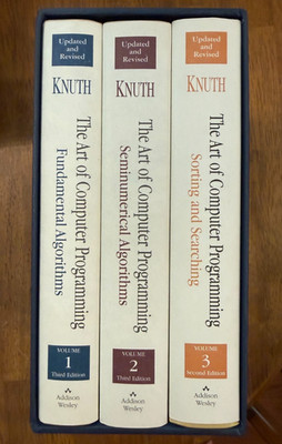 The Art of Computer Programming by Donald E. Knuth, volumes 1-3