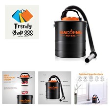 Ash Vacuum, 4 Gallon Ash Vacuum for Pellet Stoves, Fireplaces Ash Vacuum Clea...