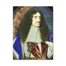 Samuel Cooper - Karel II (1630-85), koning van Engeland - 1665 - Canvas Wall Art