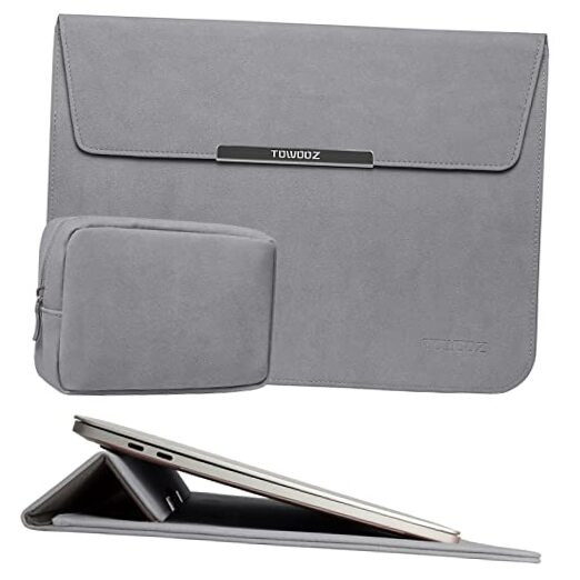 TOWOOZ Macbook Air M2 Sleeve Waterproof Thin Laptop Sleeve Case 13-14inch Gray