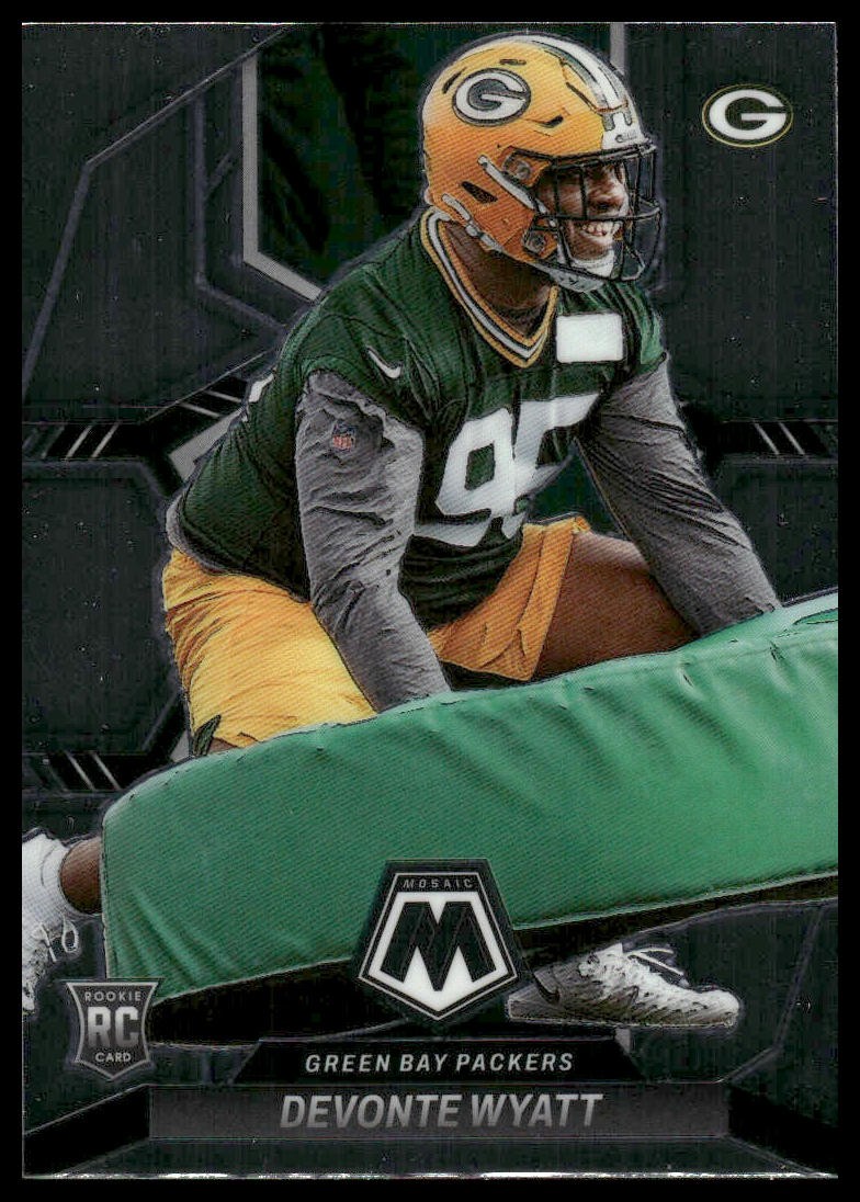 2022 Panini Mosaic #376 Devonte Wyatt RC Rookie Green Bay Packers