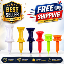 Plastic Castle Golf Tees - Various Colours & Sizes "MULT-BUY DEALS" | Free Post.