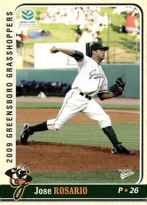 2009 MultiAd Greensboro Grasshoppers #20 Jose Rosario