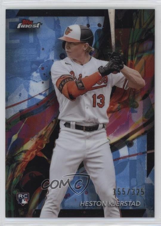 2024 Topps Finest Common Sky Blue Refractor 155/325 Heston Kjerstad #43 0j5i