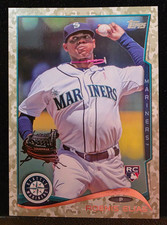 2014 Topps Camo RC Roenis Elias #'d 91/99 Seattle Mariners, Red Sox, Nationals