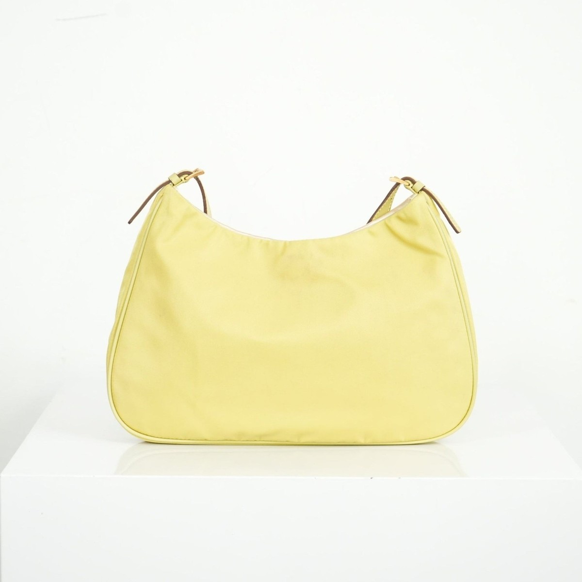 Prada Vintage Yellow Nylon Tessuto Shoulder Bag | eBay