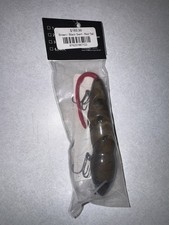 PB Rat 4pc Swirl Wakebait brown with red tail   