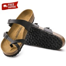 Birkenstock Mayari Birkibuc Women's Sandals Black Wide New With Box