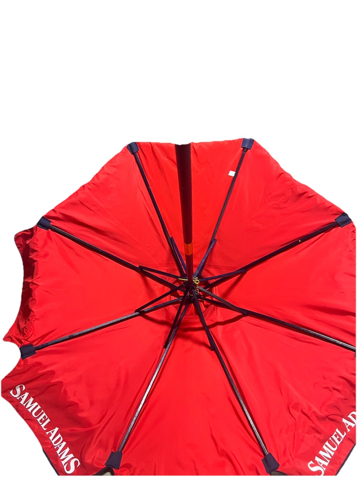 Samuel Adams Navy Blue/Red Patio Umbrella 8.5  Feet Market Umbrella
