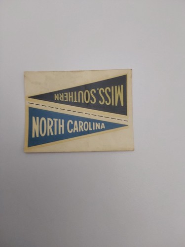Miss. Southern [North Carolina] 1960 Fleer College Pennant Decals card