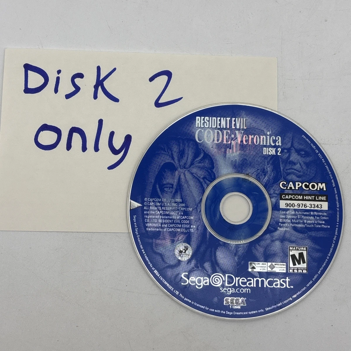 Resident Evil Code : Veronica Sega Dreamcast Pal