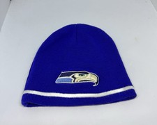 Seattle Seahawks YOUTH Beanie Blue Winter Knit Hat Cap
