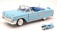 Motormax 1/24 Chevrolet Impala 1958 Blau Modellbau Statisches Modell Diecast