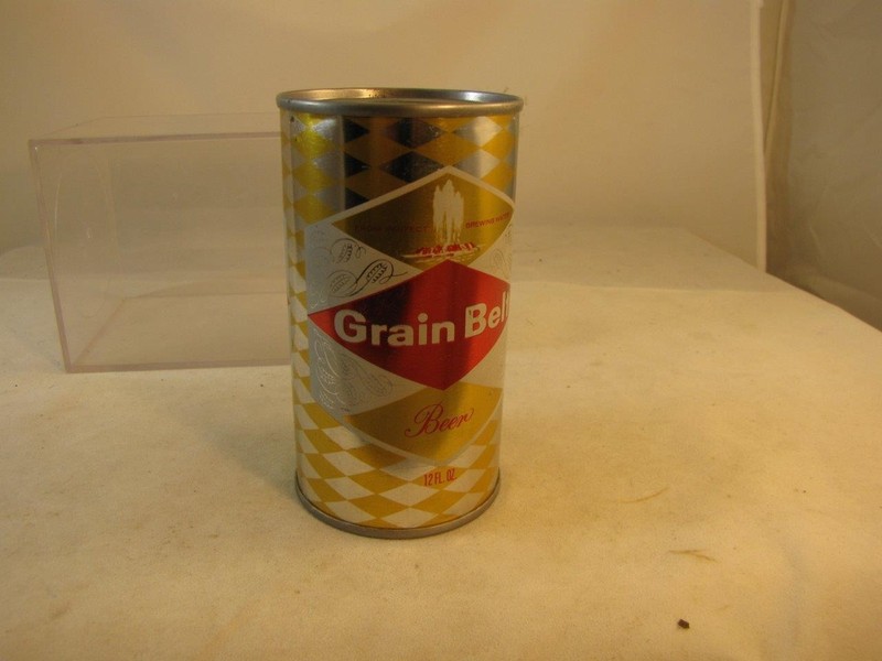 VINTAGE GRAIN BELT BEER CAN ORIGINAL CHANGE BANK ADVERTISING
