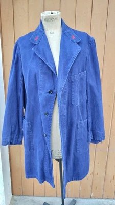 RARE BLOUSE DE TRAVAIL MOLESKINE !! TRÈS ÉPAIS,WAREIN LILLE ,Corps De Métier !!  - Photo 1/4