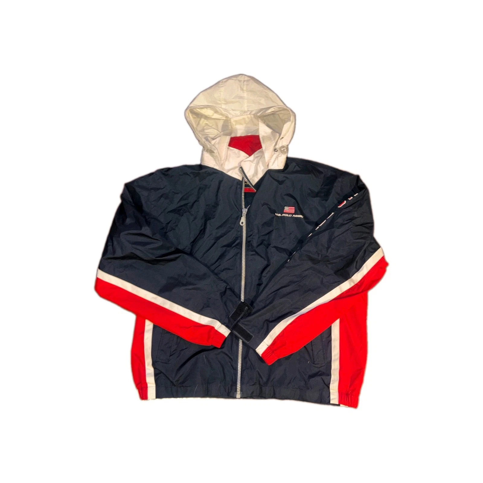 U.S. Polo Assn. 1990s Colorblock Windbreaker - product detail image 6