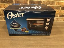 New Open Box Oster 5-in-1 Function 4-Slice Countertop Convection Oven Black
