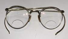 Antique 1920s 1/10 12K GF Gold Filled Eyeglass Frames Ful-Vue Fulvue Full Rim