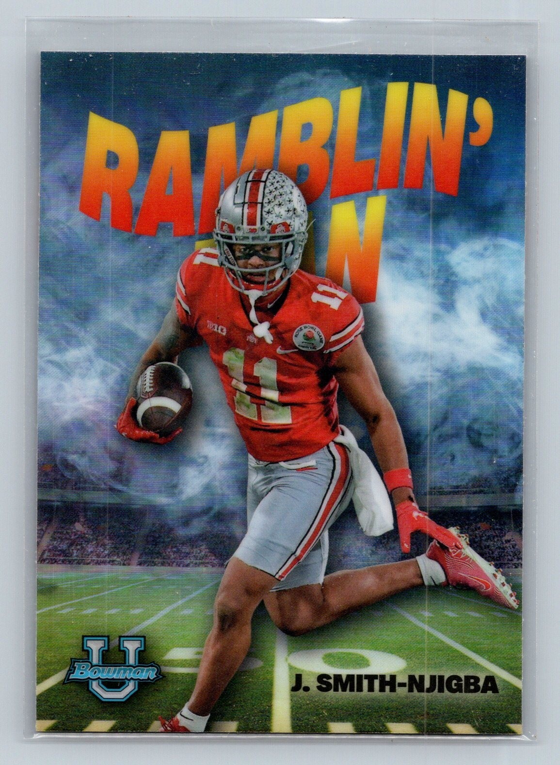 2022 Bowman University Chrome - Ramblin' Man Jaxon Smith-Njigba #RM-8 (RC)