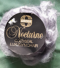 50g Sirdar Nocturne Goldseal Luxury Mohair Yarn 74% Mohair 26% Nylon Grey