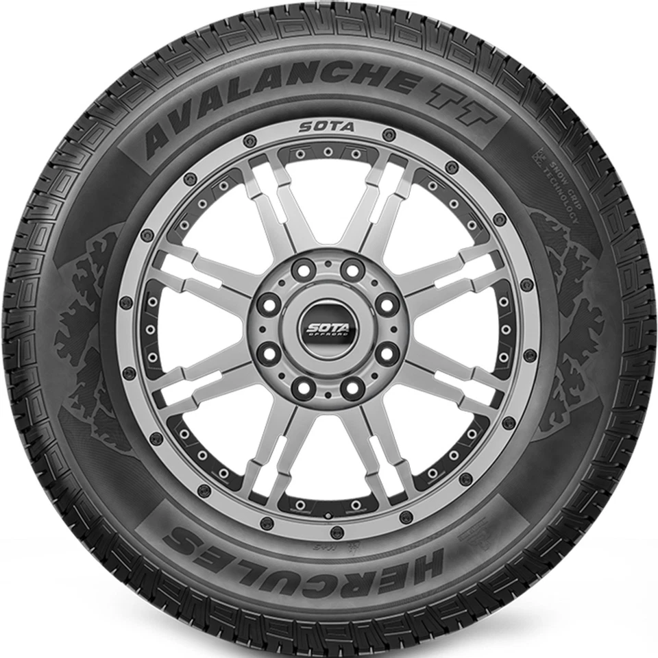 4 Tires Hercules Avalanche TT LT 265/75R16 Load E 10 Ply Snow Winter Foto 3 de 3