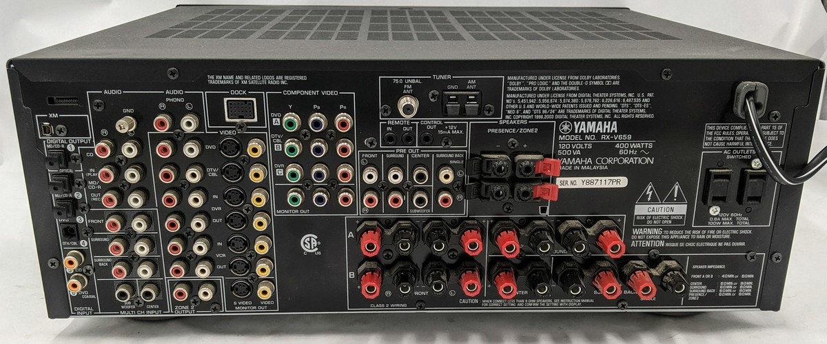 Yamaha RX-V659 Natural Sound AV Receiver | eBay