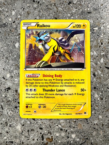 Pokemon TCG Cards Raikou 55/162 BREAKthrough Alternate Holo Rare Promo NM-M