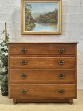 Beautiful Vintage Chest Of Drawers In A Satinwood Finish