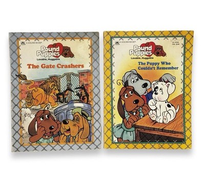 Pound Puppies Paperback Golden Books Lot Of 2 Vintage- Snowball & Puppy Remember