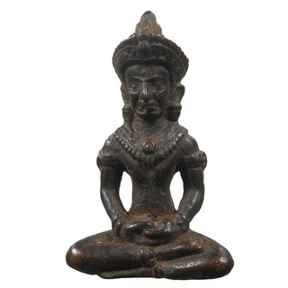 PERFECT STATUE PHRA KRU AYUTTHAYA OLD THAI BUDDHA AMULET VERY NICE