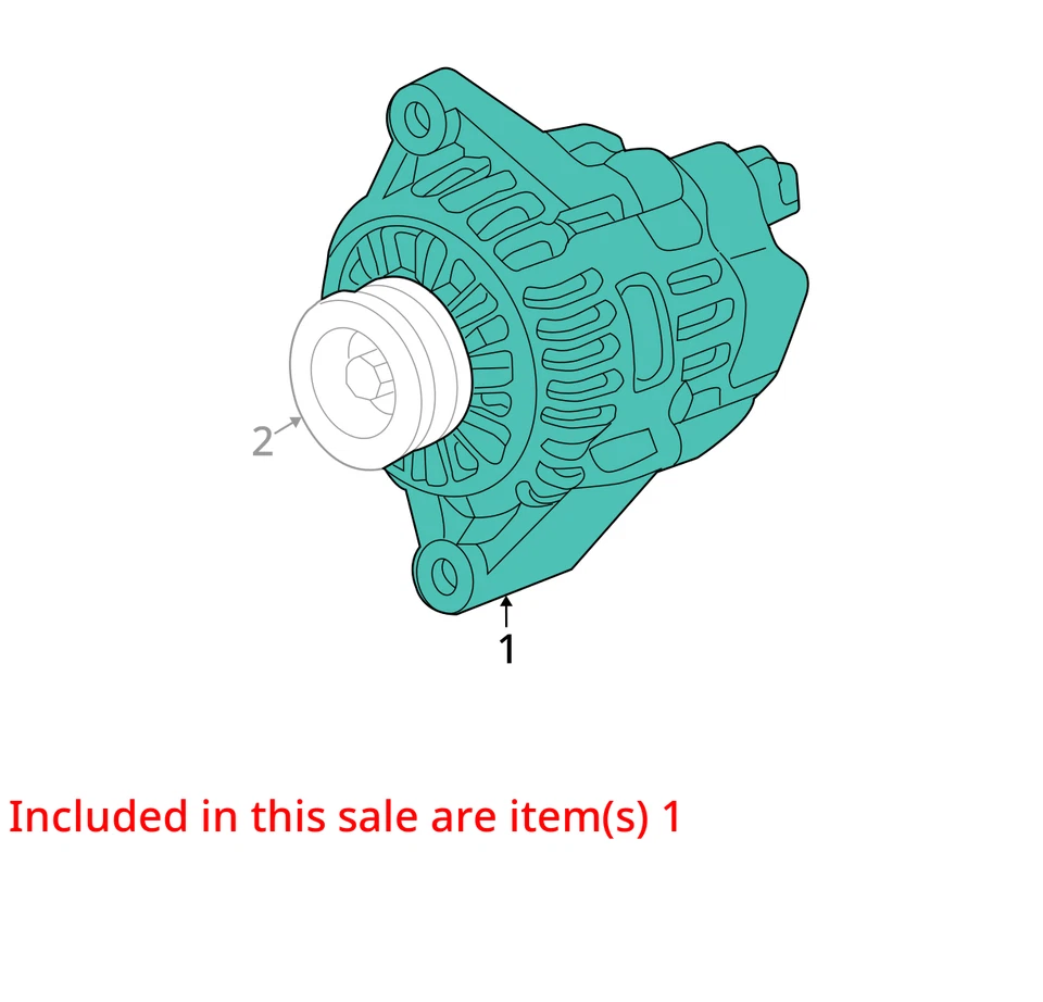 Alternador Honda Fit 2017 fabricante de equipos originales 34 k millas - LKQ302640244 Foto 4 de 4