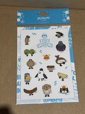 Jellycat x Selfridges Fish Chips Theme Stickers UK Exclusive Brand New