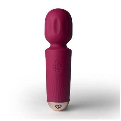 Rocks Off Azalea Red Rechargeable Mini Wand Vibrator Waterproof