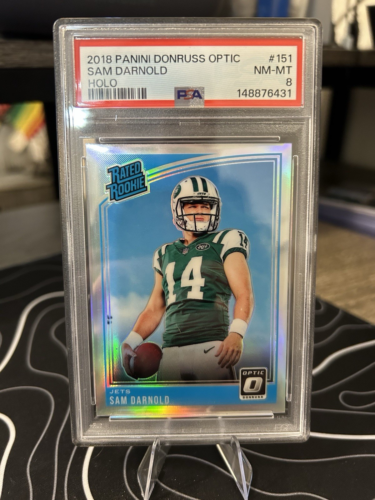 2018 Donruss Optic - Rated Rookie Sam Darnold #151 Holo Prizm (RC)